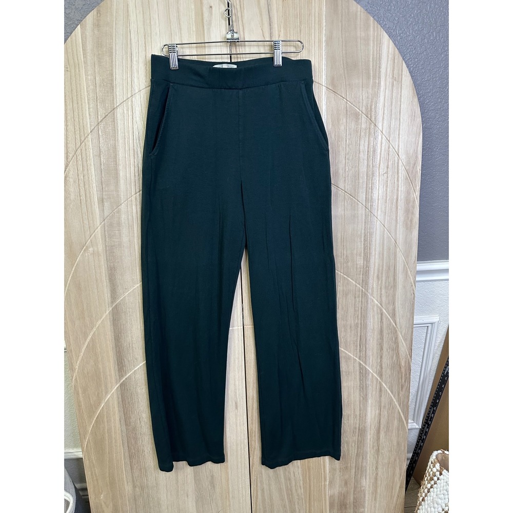 Lou & Grey for Loft dark green‎ Knit Pants Elastic Waist Size Small